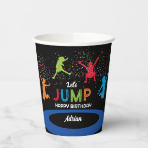 Gobelets En Papier Colorée Trampoline Park Jump Anniversaire de enfan