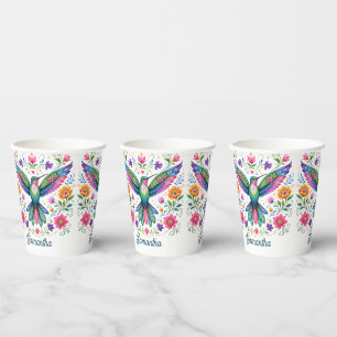 Gobelets En Papier Colorié Flok Art Colibri