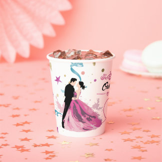 Gobelets En Papier Combinaison parfaite de café de mariage unique drô