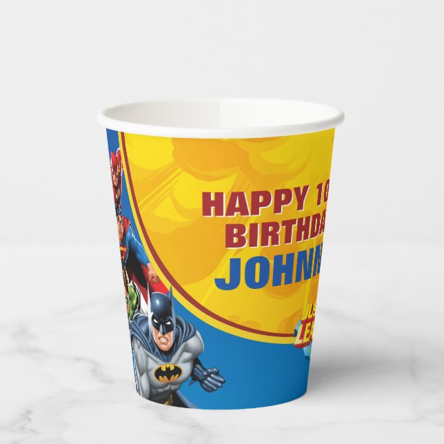 Gobelets En Papier Comics DC | Justice League - Anniversaire (Gauche)