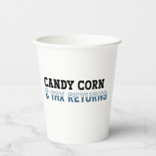 Gobelets En Papier Comptable amusant Halloween - Corn de bonbons