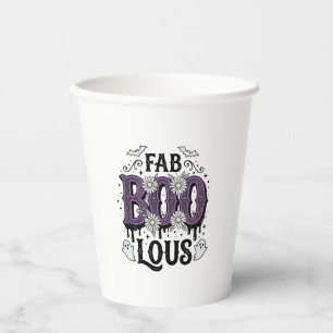 Gobelets En Papier Conception de chemise fantôme vintage Halloween Fa