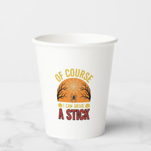 Gobelets En Papier Conception de T-shirt drôle d'Halloween avec une t