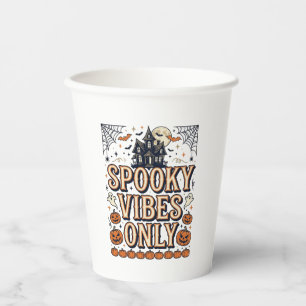 Gobelets En Papier Conceptions de chemise Halloween vintage vibes eff