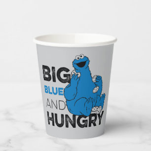 Gobelets En Papier Cookie Monster Big Blue & Hungry