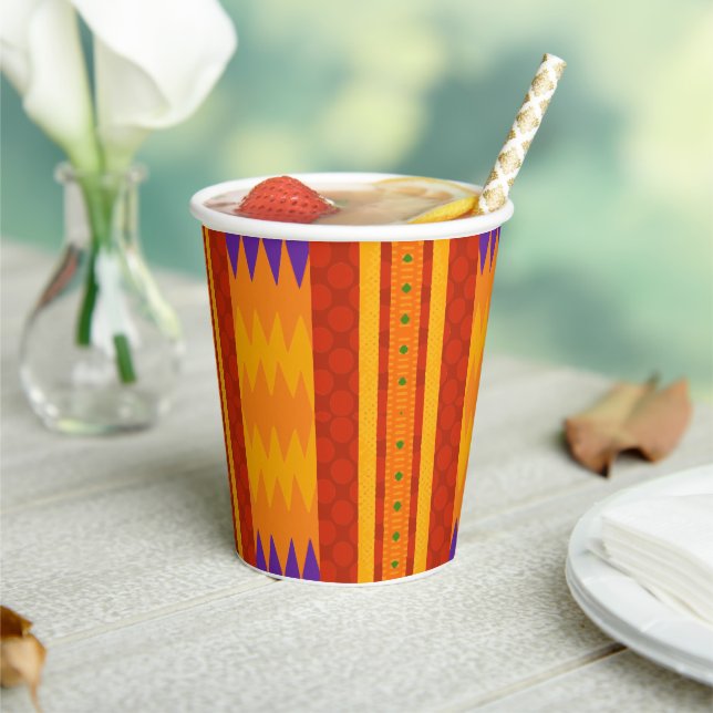 Gobelets En Papier Cool Moderne Kwanzaa Coupes papier d'impression (Insitu)