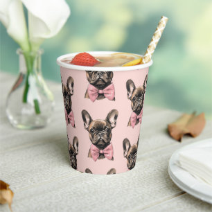 Gobelets En Papier Coquette Frenchie