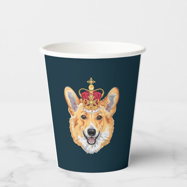 Gobelets En Papier Corgi Royal (Recto)