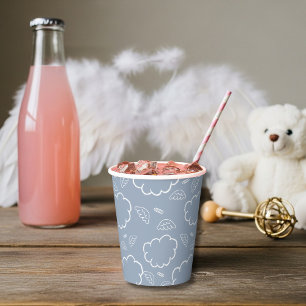 Gobelets En Papier Coupe BluePaper halo nuage ange céleste