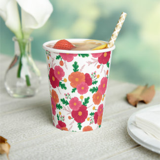 Gobelets En Papier Coupe Bold Blooms Paper Party