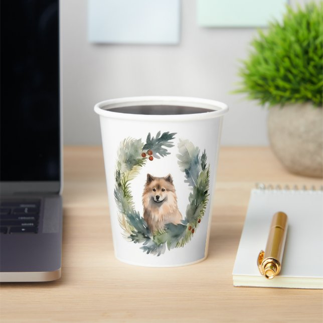 Gobelets En Papier Coupe de fête de la couronne de Noël finlandaise (Insitu)