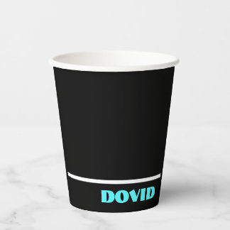 Gobelets En Papier Coupe de néon noir upsherin