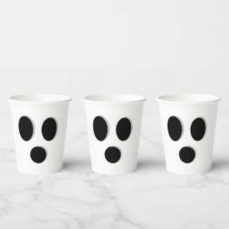 Gobelets En Papier Coupe de papier Face Ghost