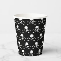 Coupe De Papier Motif Gothique Crâne Et Crossbones