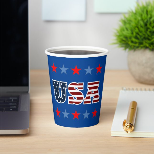 Gobelets En Papier Coupe des États-Unis de papier (Insitu)