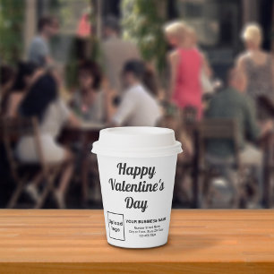 Gobelets En Papier Coupe du Livre blanc Valentine