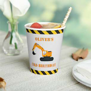 Gobelets En Papier Coupe du papier de la partie des Diggers de constr