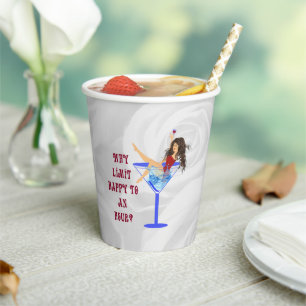 Gobelets En Papier Coupe du papier pour filles du parti