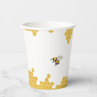 Gobelets En Papier Coupe en papier d'abeille