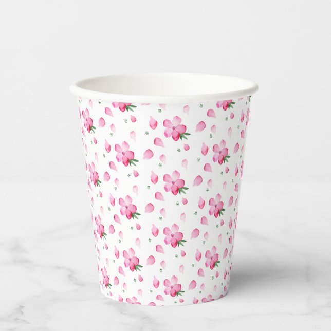 Gobelets En Papier Coupe florale (Recto)