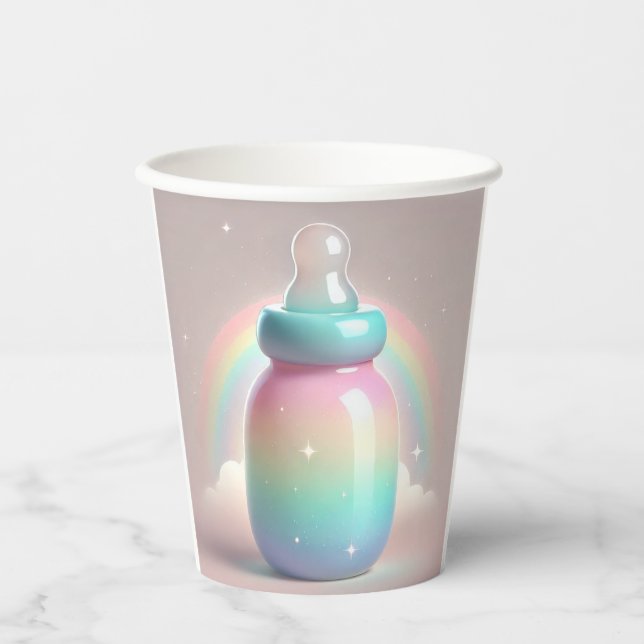 Gobelets En Papier Coupe Rainbow Baby (Recto)