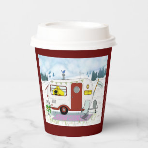 Gobelets En Papier Coupe Red Camp Chic de papier