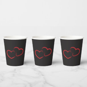 Gobelets En Papier Coupe Red Double Coeur Papier