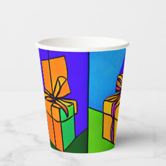 Gobelets En Papier Coupes d'anniversaire avec design cadeau