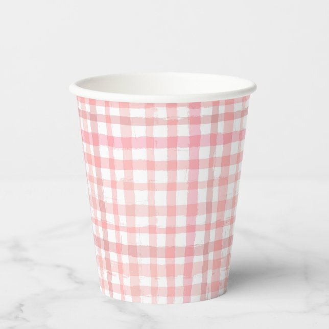 Gobelets En Papier Coupes de fête de fraises | Coupes d'anniversaire  (Recto)