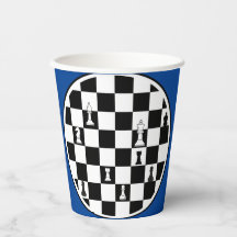 Coupes de papier à thème d'échecs - Élégante conce