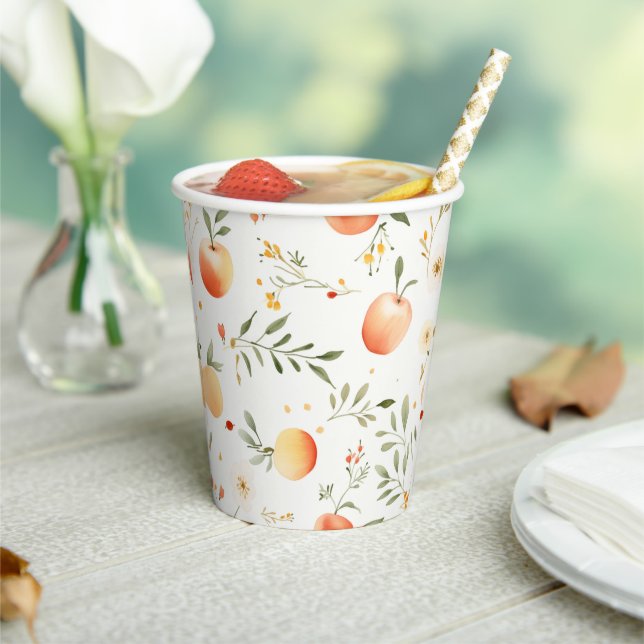 Gobelets En Papier Coupes de papier Apple Summer Party (Insitu)