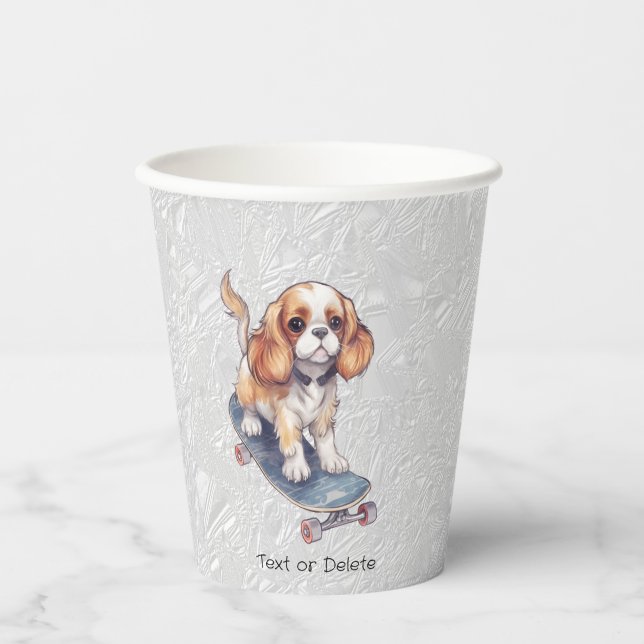 Gobelets En Papier Coupes de papier Cavalier King Charles Spaniel (Recto)