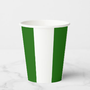 Gobelets En Papier Coupes de papier d'armoiries du drapeau nigérian