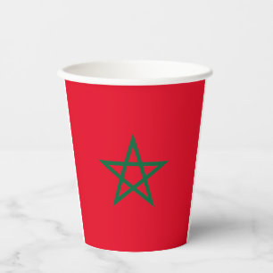 Gobelets En Papier Coupes de papier d'armoiries du Maroc