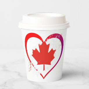 Gobelets En Papier Coupes de papier de la fête du Canada