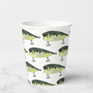 Gobelets En Papier Coupes de papier de la Partie de pêche