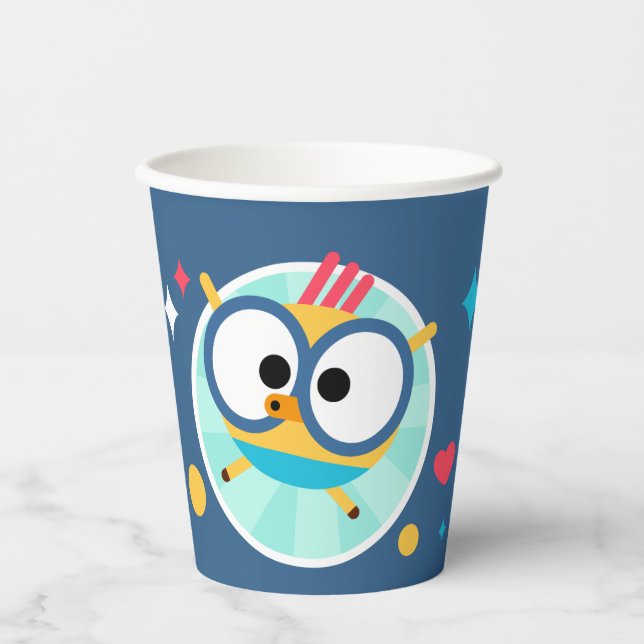 Gobelets En Papier Coupes de papier Lingokids Party avec Billy (Recto)