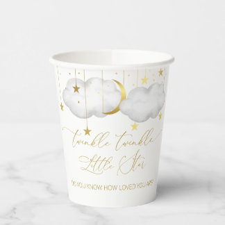 Gobelets En Papier Coupes de papier Lune et Étoiles