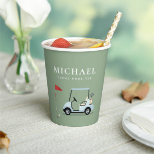 Gobelets En Papier Coupes de papier par-tee Golf