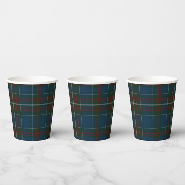 Gobelets En Papier Coupes de papier tartan MacConnell (Multi)