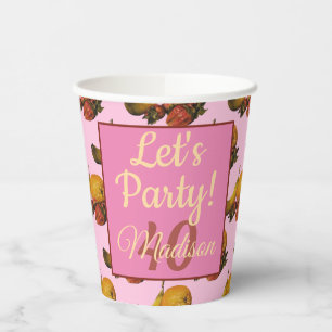 Gobelets En Papier Coupes en papier de fruits