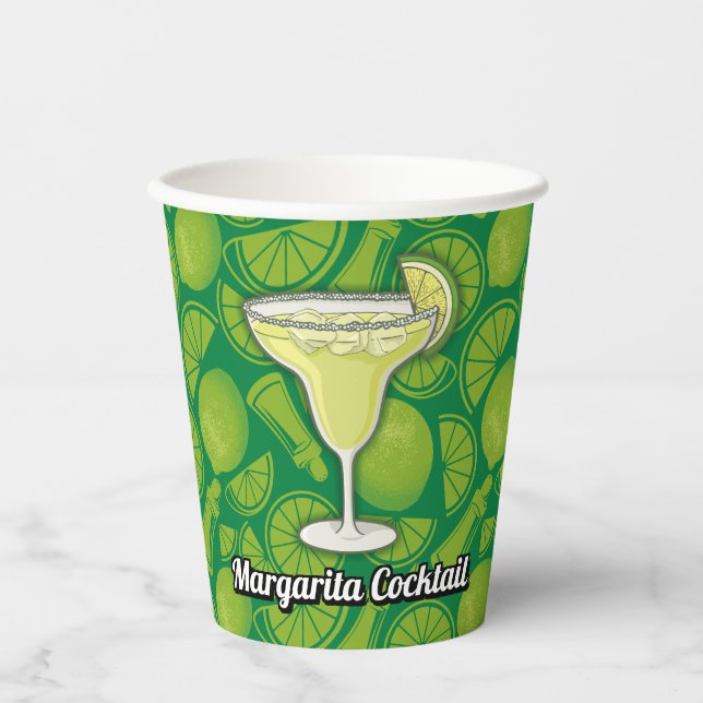 Gobelets En Papier Coupes en papier Margarita Cocktail (Recto)