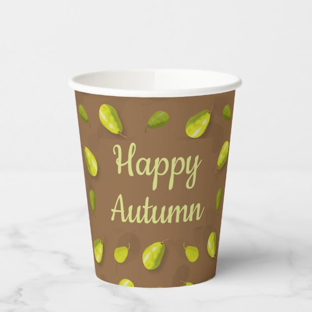 Gobelets En Papier Coupes en papier poire (Gauche)