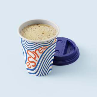 Gobelets En Papier Coupes En Papier Vibrant Espresso Coffee