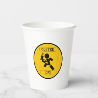 Gobelets En Papier Course au café