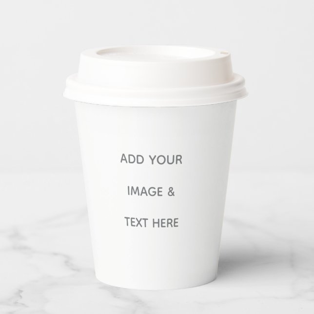 Gobelets En Papier Create Your Own white  (Recto)