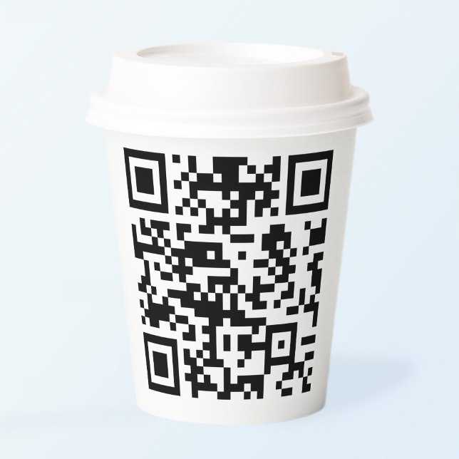 Gobelets En Papier Création instantanée de code QR (en entrant votre  (Créateur téléchargé)