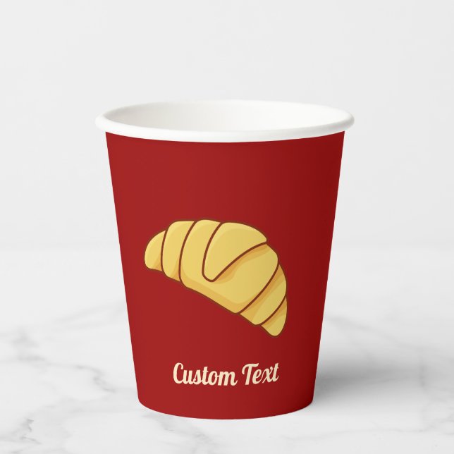 Gobelets En Papier Croissant Paper Cups (Recto)
