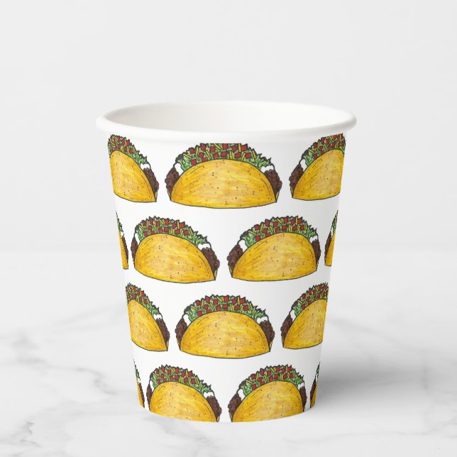 Gobelets En Papier Cuisine mexicaine Taco mardi deux jours (Recto)