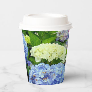 Gobelets En Papier CUPS DE PARTI Mix-PAPIER Hydrangea